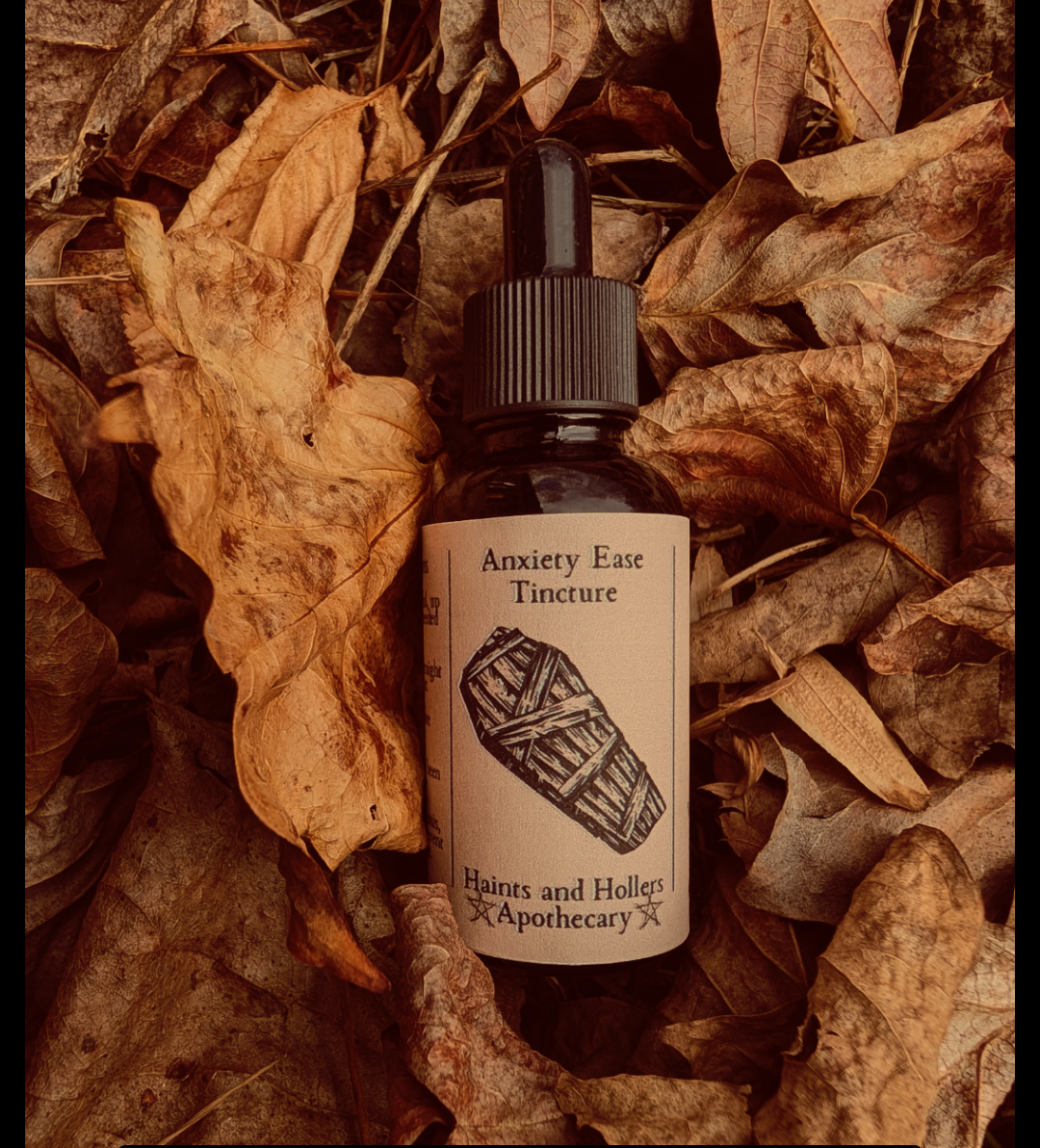 Anxiety Ease Herbal Tincture Blend • Organic Herbs • 1oz