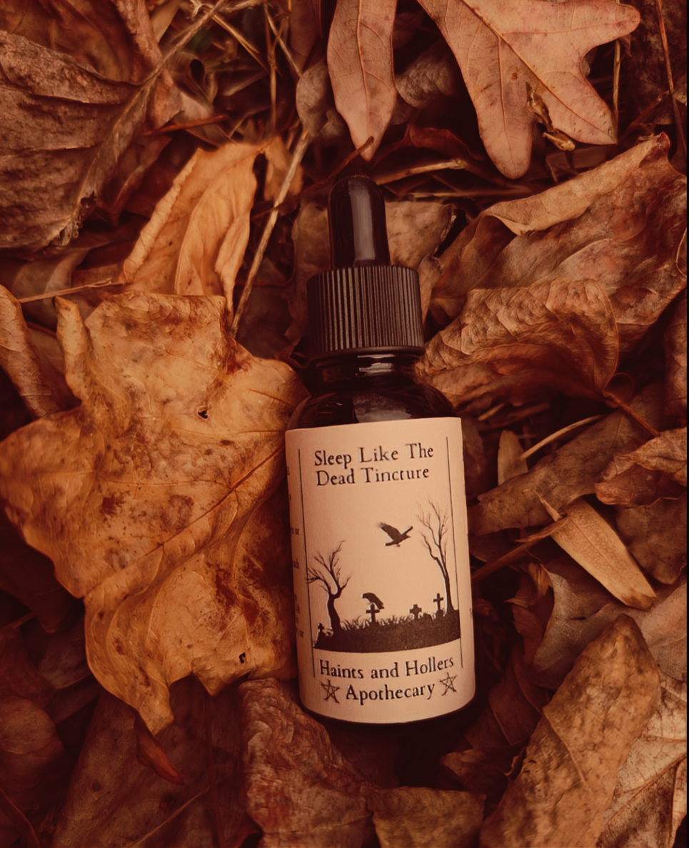 Sleep Like The Dead Herbal Tincture Blend • Sleep Aid • Organic Herbs • 1oz