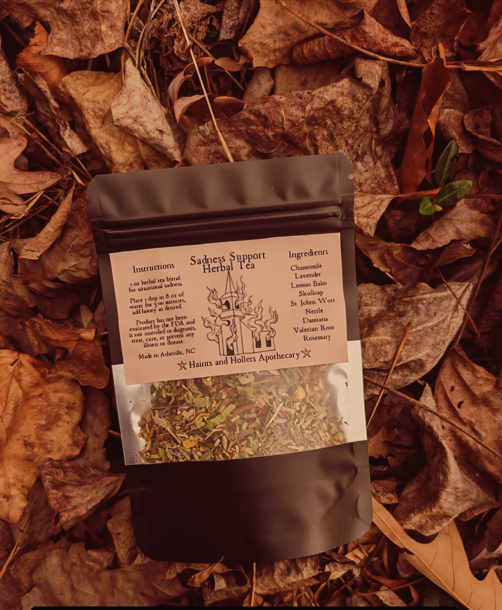Sadness Support Herbal Tea Blend • Organic Herbs • 1 oz
