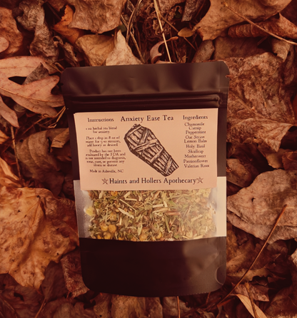 Anxiety-Ease Herbal Tea Blend •  Organic Herbs • 1 oz