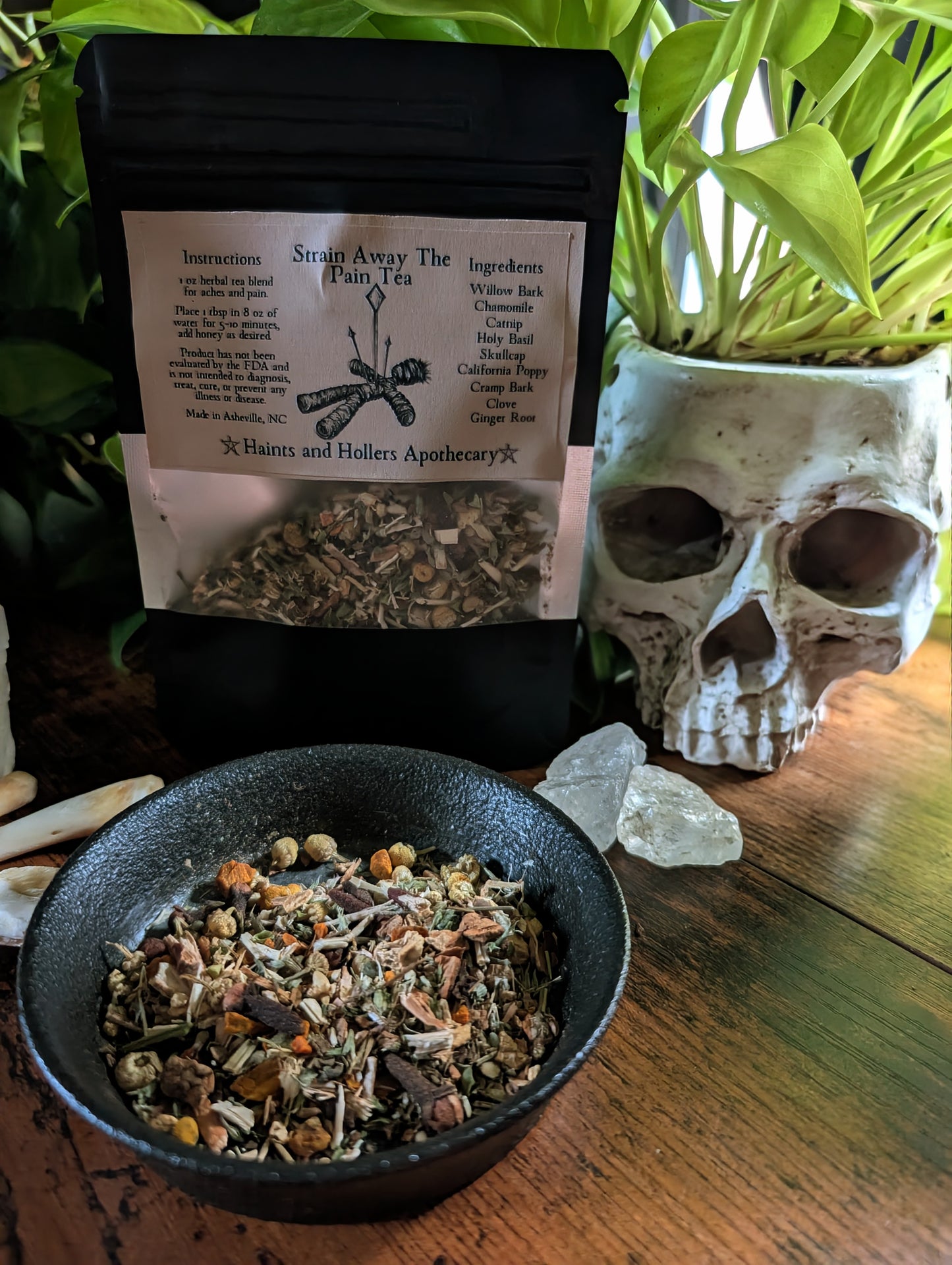 Pain Away Herbal Tea Blend • Organic Herbs • 1 oz