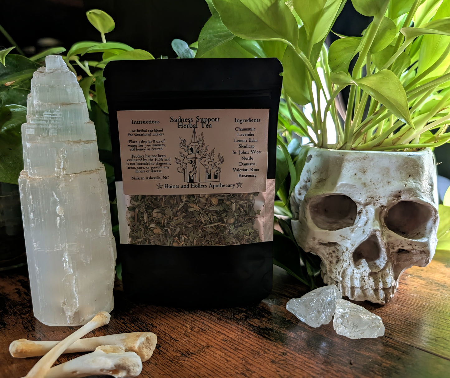 Sadness Support Herbal Tea Blend • Organic Herbs • 1 oz