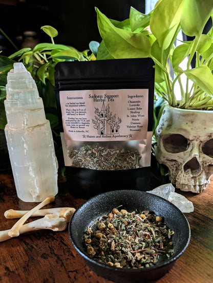Sadness Support Herbal Tea Blend • Organic Herbs • 1 oz