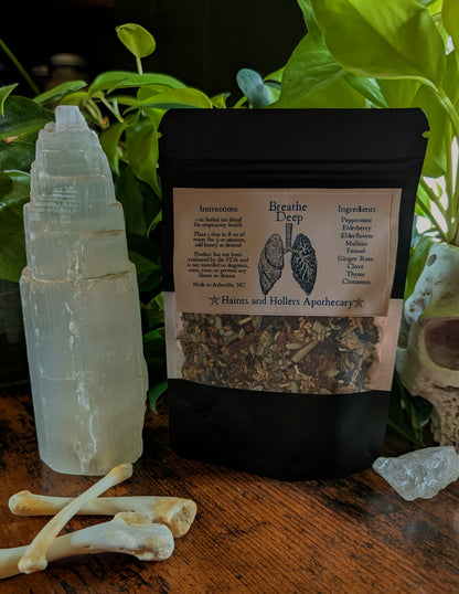Breathe Deep Herbal Tea Blend • Organic Herbs • 1 oz