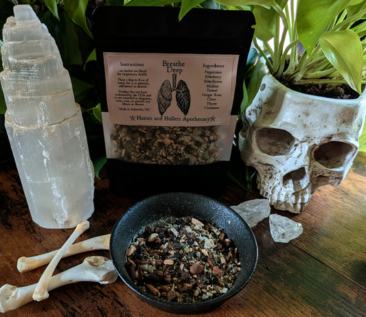 Breathe Deep Herbal Tea Blend • Organic Herbs • 1 oz