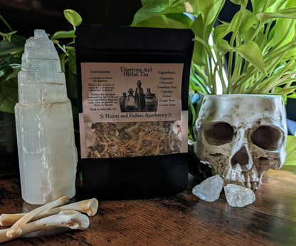 Digestive Aid Herbal Tea Blend • Organic Herbs • 1 oz