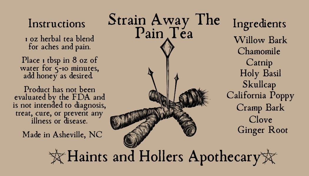 Pain Away Herbal Tea Blend • Organic Herbs • 1 oz