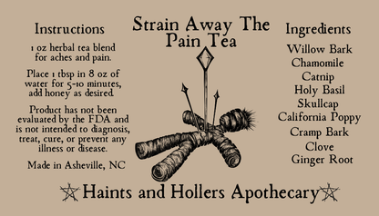 Pain Away Herbal Tea Blend • Organic Herbs • 1 oz