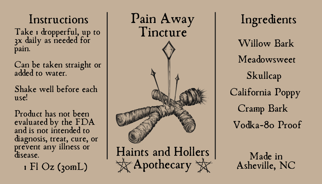 Pain Away Herbal Tincture • 1oz