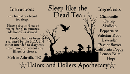 Sleep Like The Dead Herbal Tea Blend • Sleep Aid • Organic • 1oz