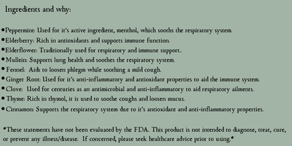 Breathe Deep Herbal Tea Blend • Organic Herbs • 1 oz