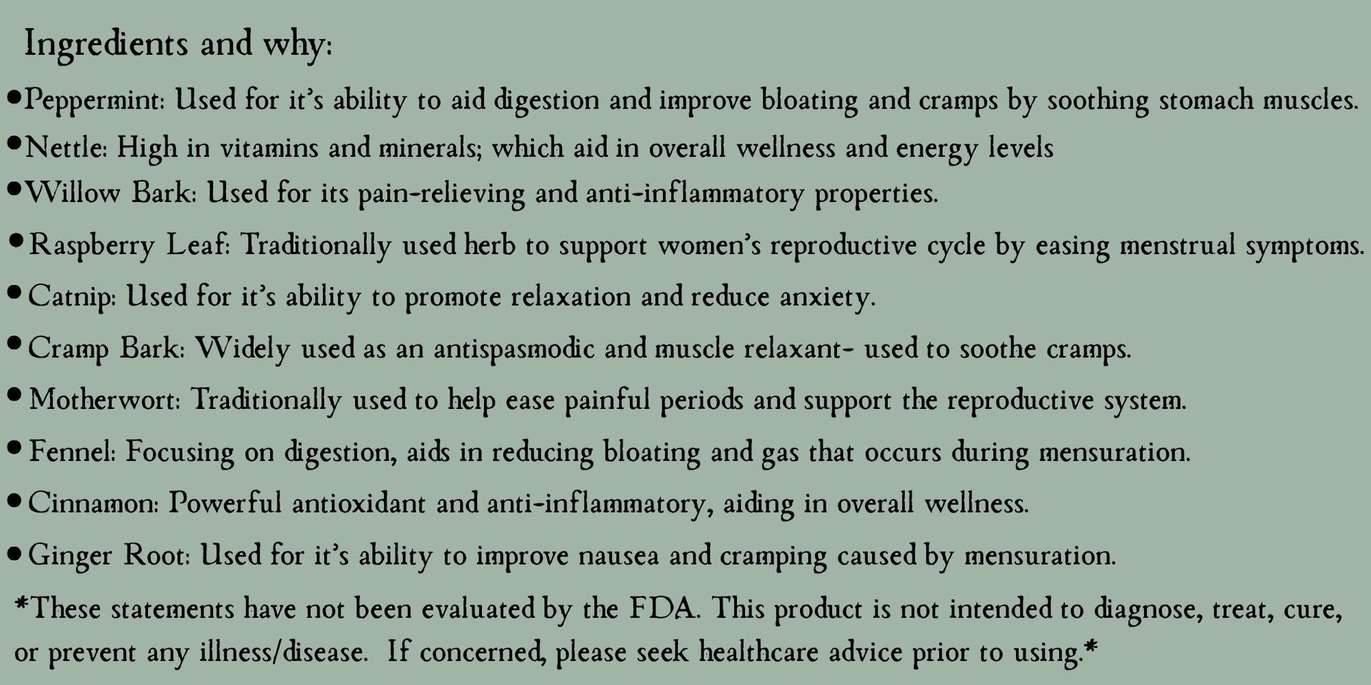 Red Moon Herbal Tea Blend • Organic • 1oz