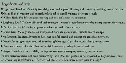 Red Moon Herbal Tea Blend • Organic • 1oz