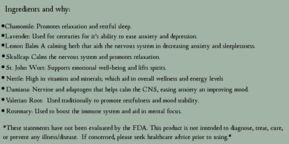 Sadness Support Herbal Tea Blend • Organic Herbs • 1 oz